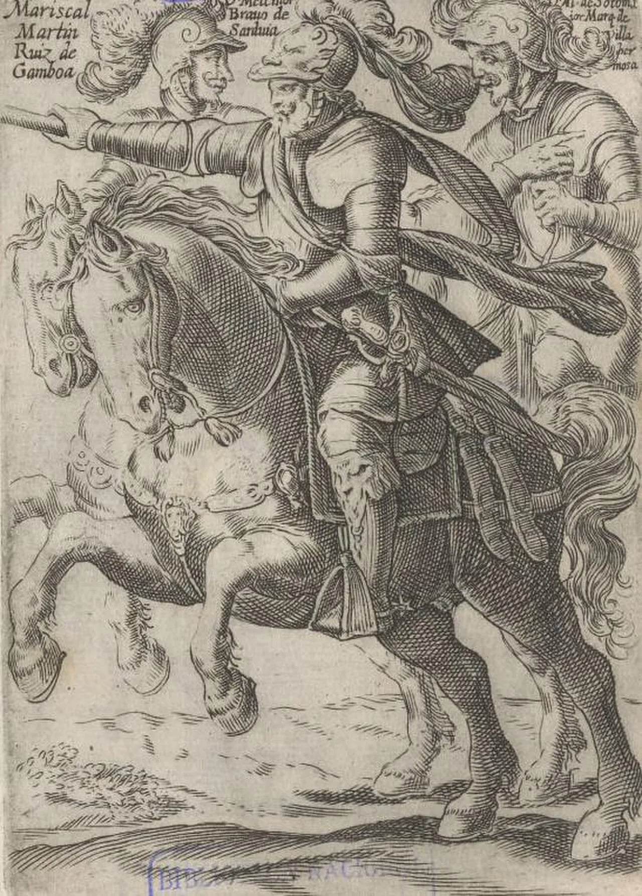 Porträt von Melchor Bravo de Saravia (1512–1577) – Gedenkseite