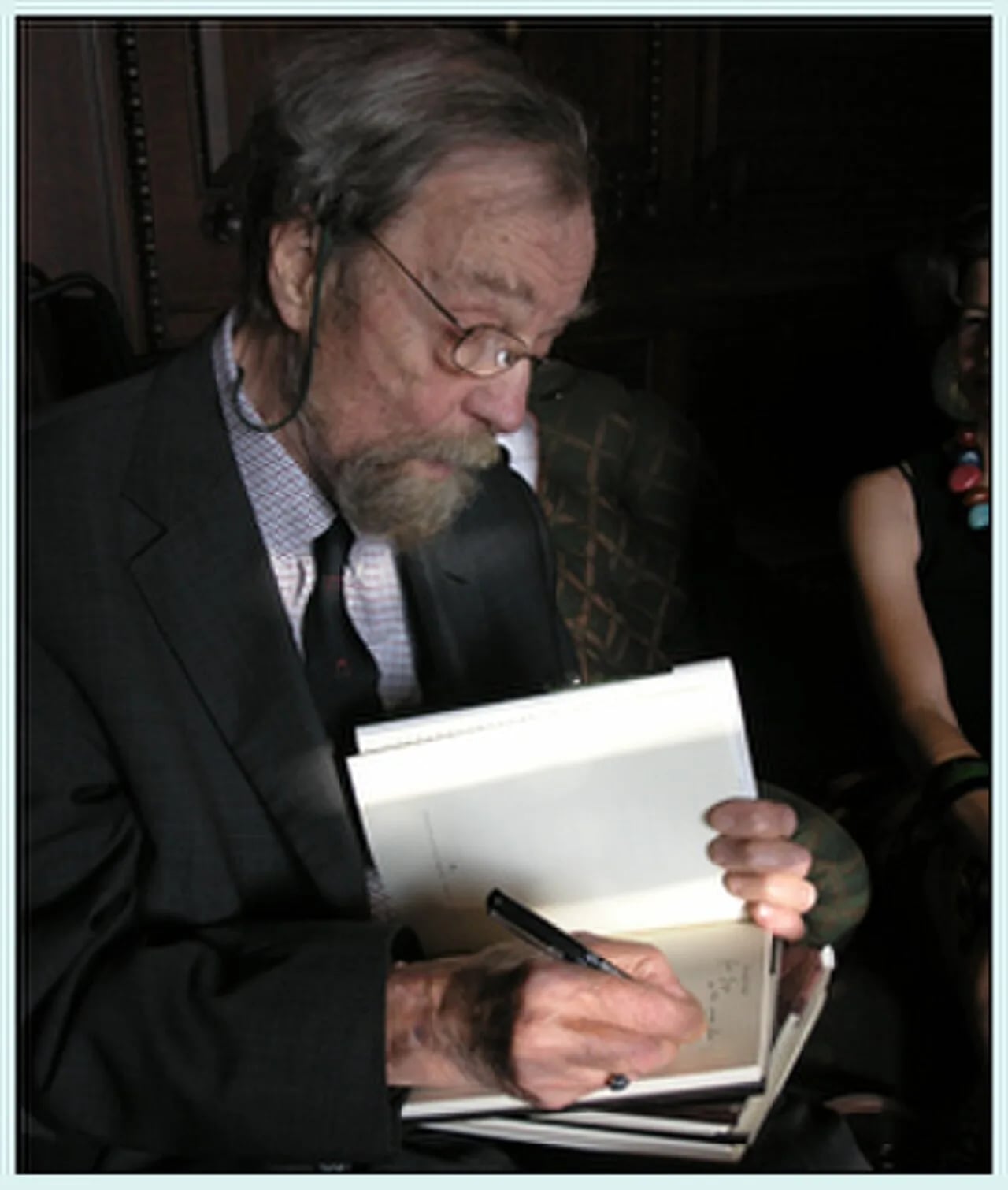 Portrait of Donald Hall (1928–2018) – memorial page