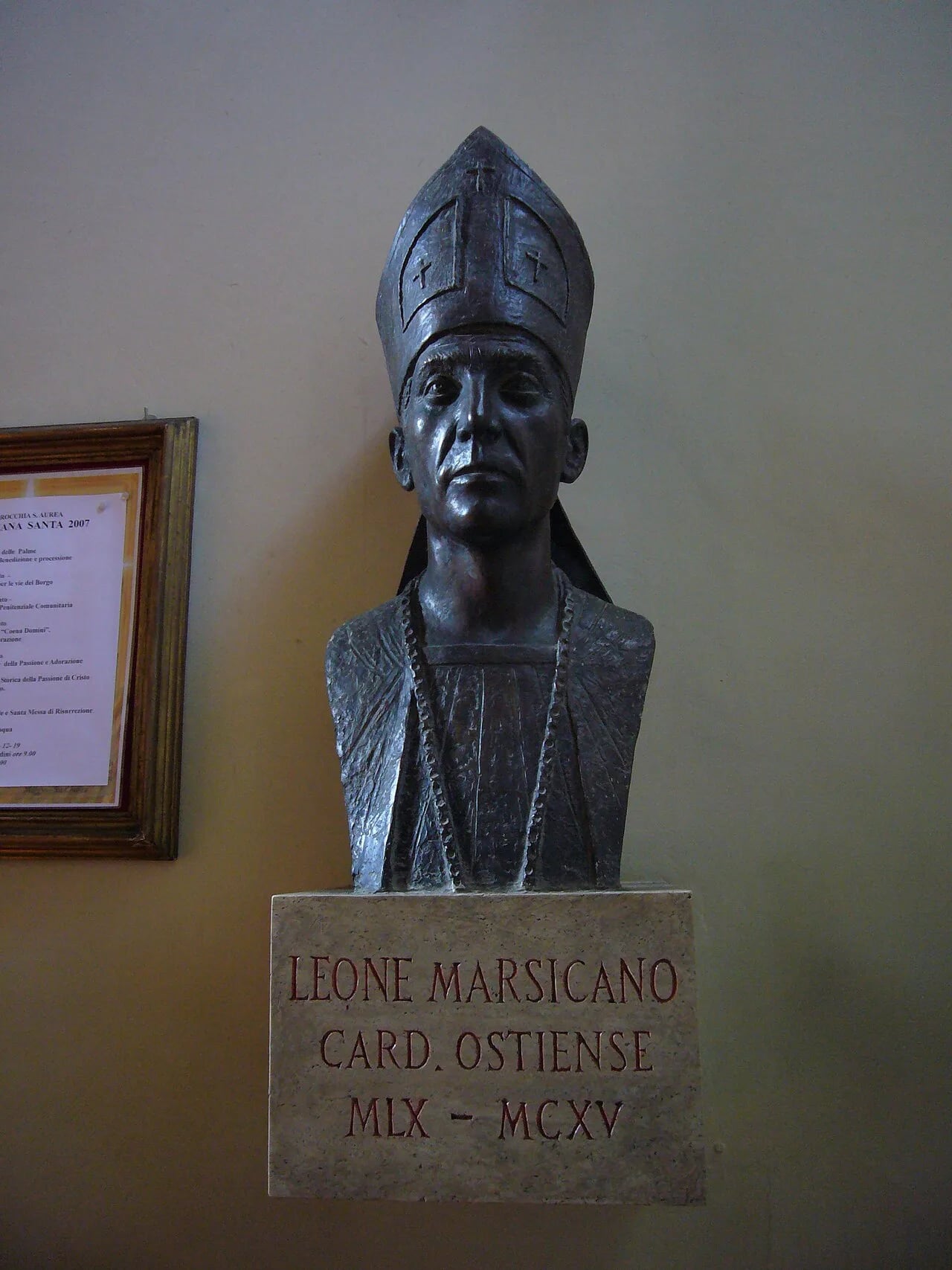 Porträt von Leo Marsicanus (1046–1115) – Gedenkseite