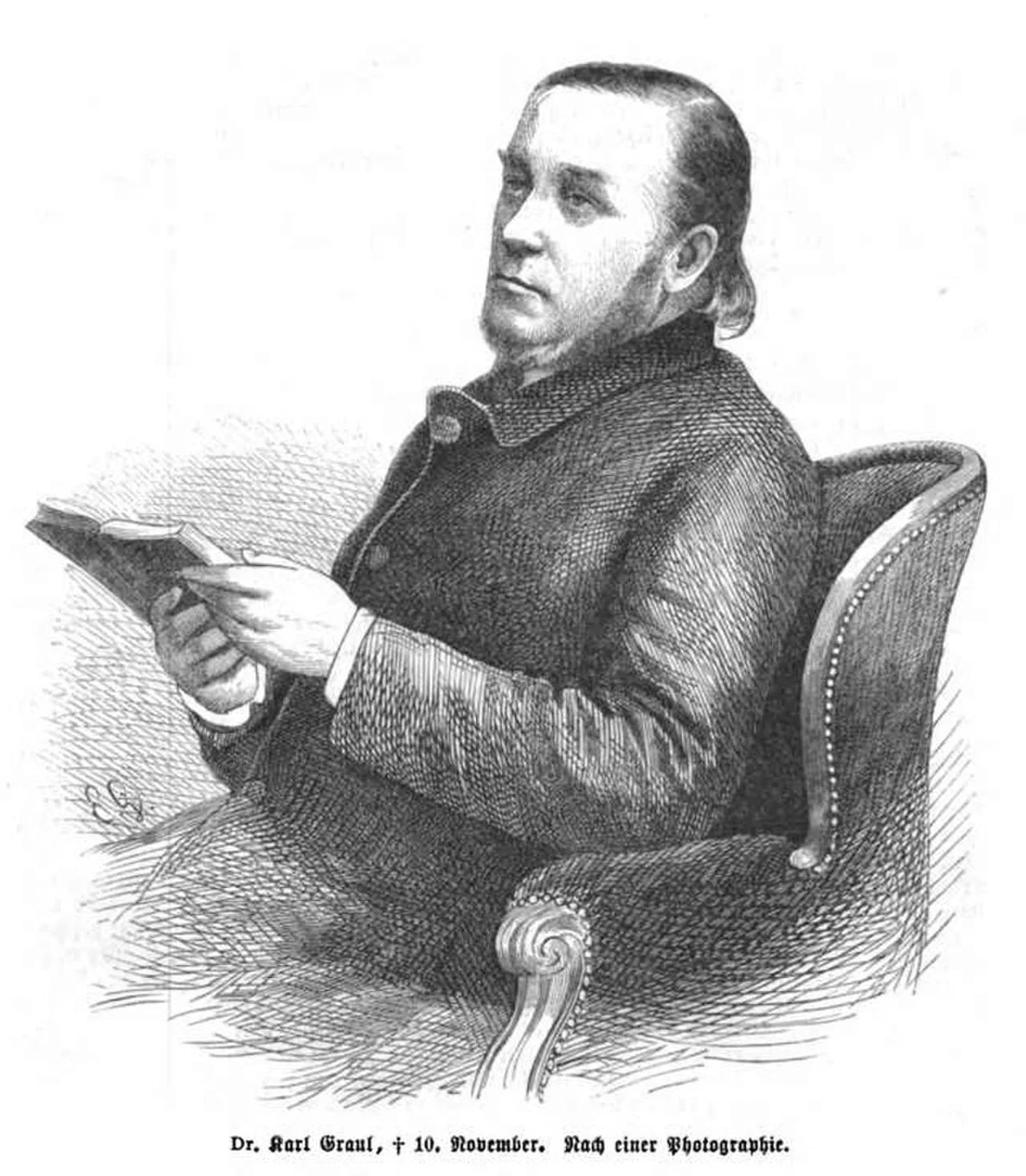 Porträt von Karl Graul (1814–1864) – Gedenkseite