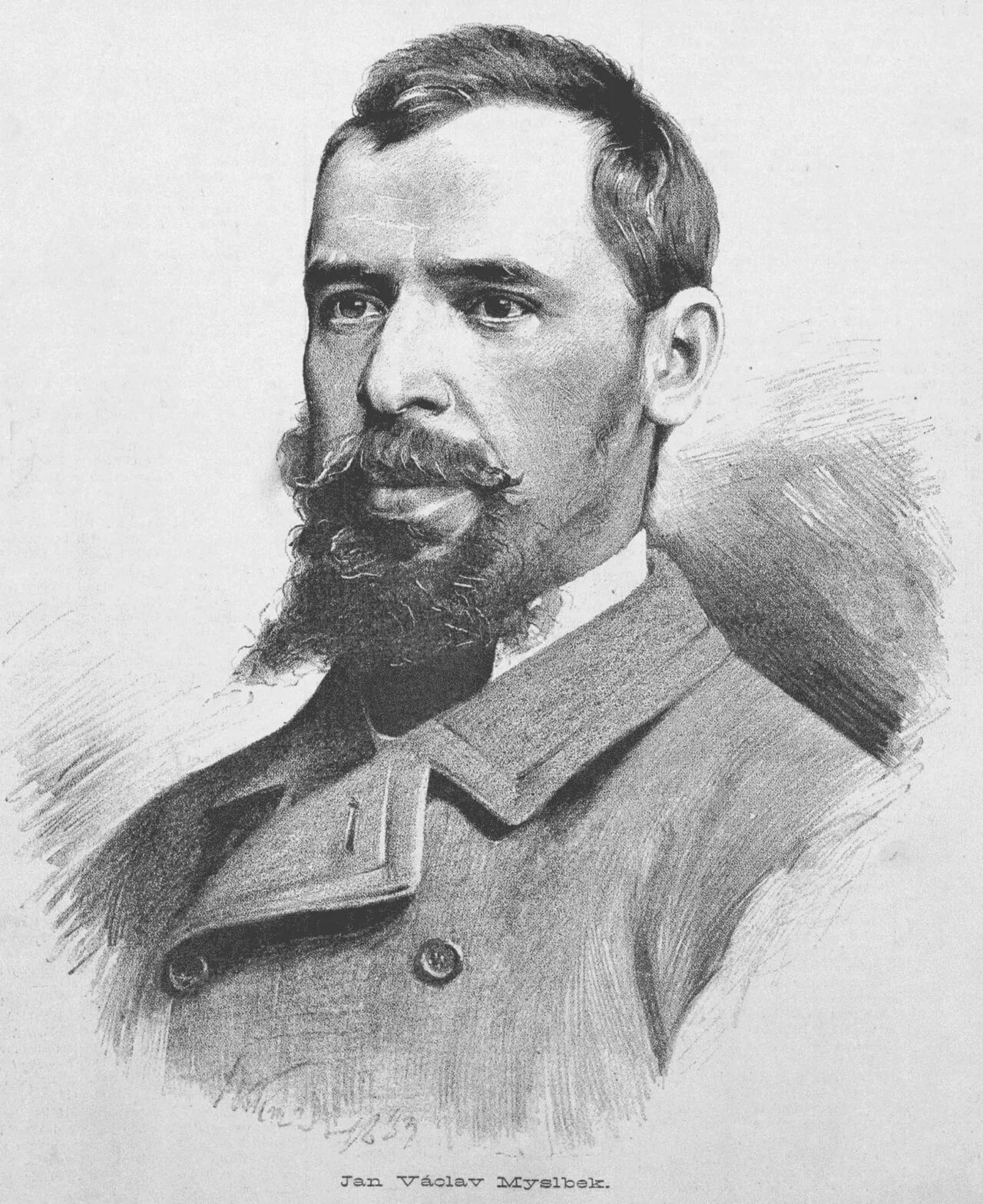 Porträt von Josef Václav Myslbek (1848–1922) – Gedenkseite