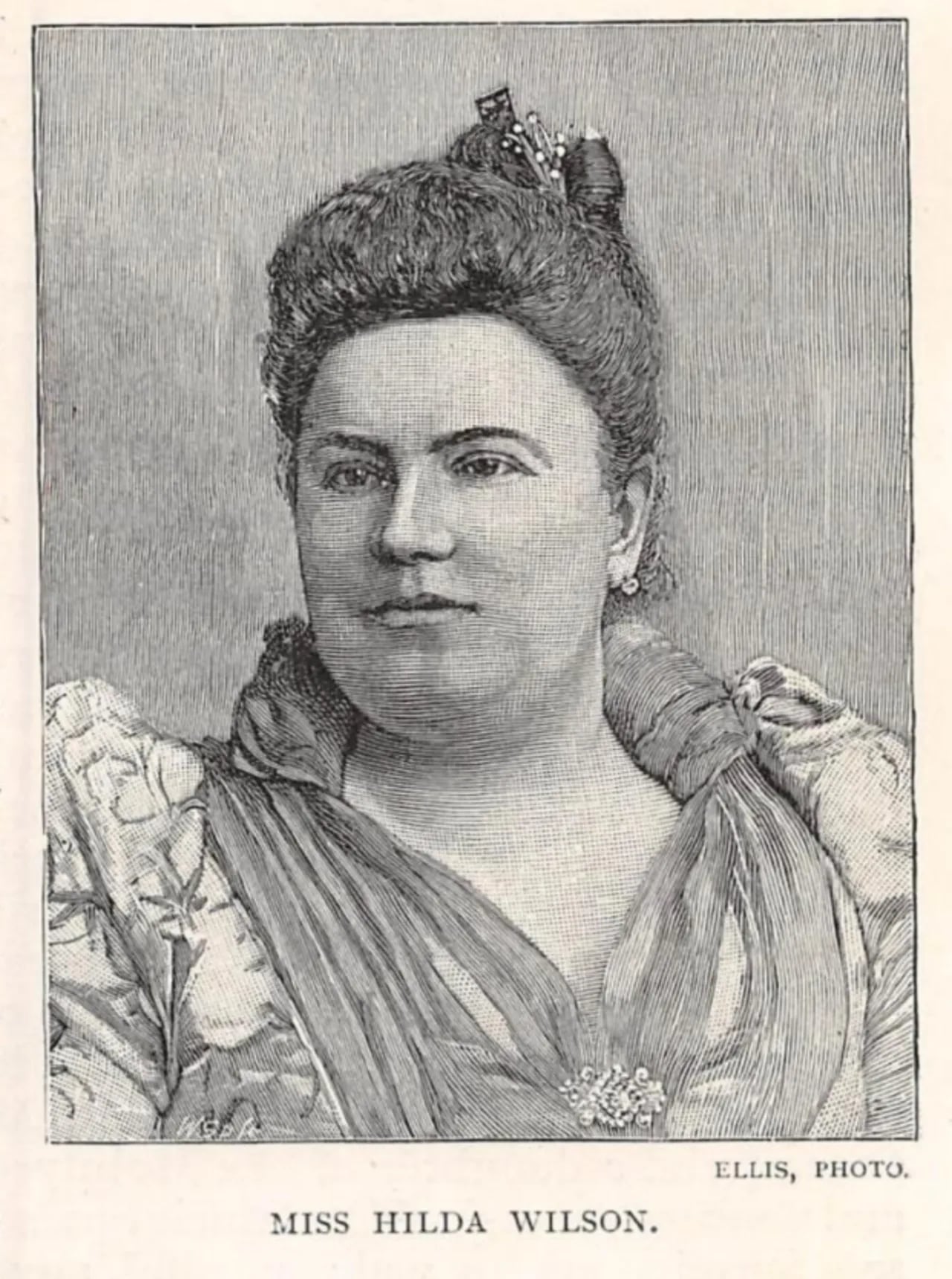 Porträt von Hilda Wilson (1860–1918) – Gedenkseite