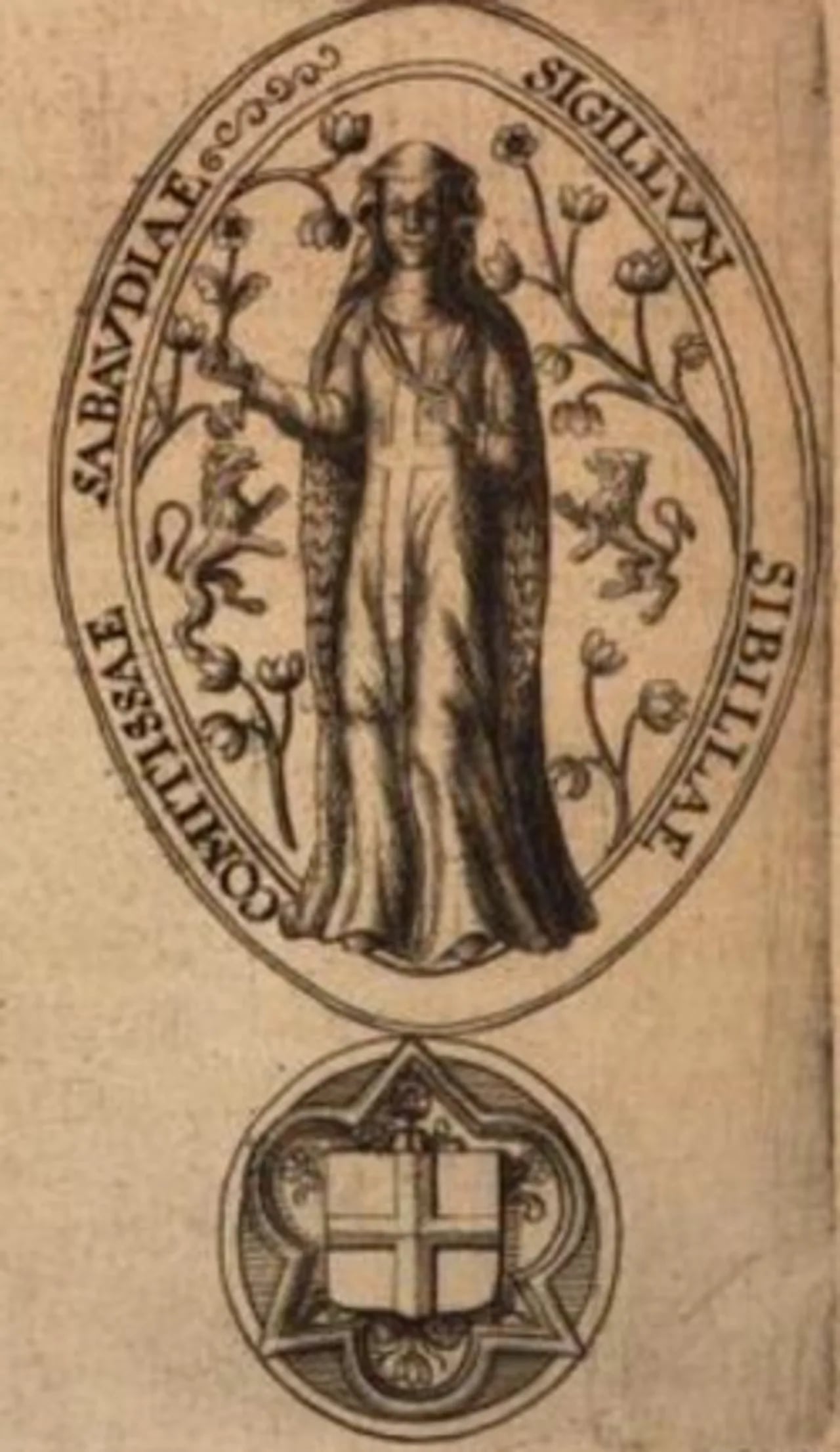 Porträt von Sybille of Bâgé (1255–1294) – Gedenkseite