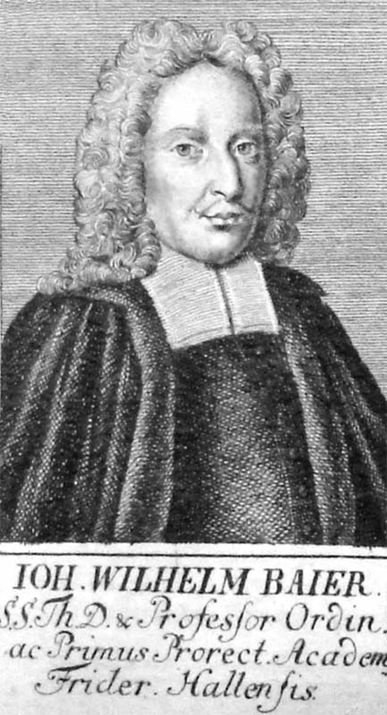 Portrait of Johann Wilhelm Baier (1647–1695) – memorial page
