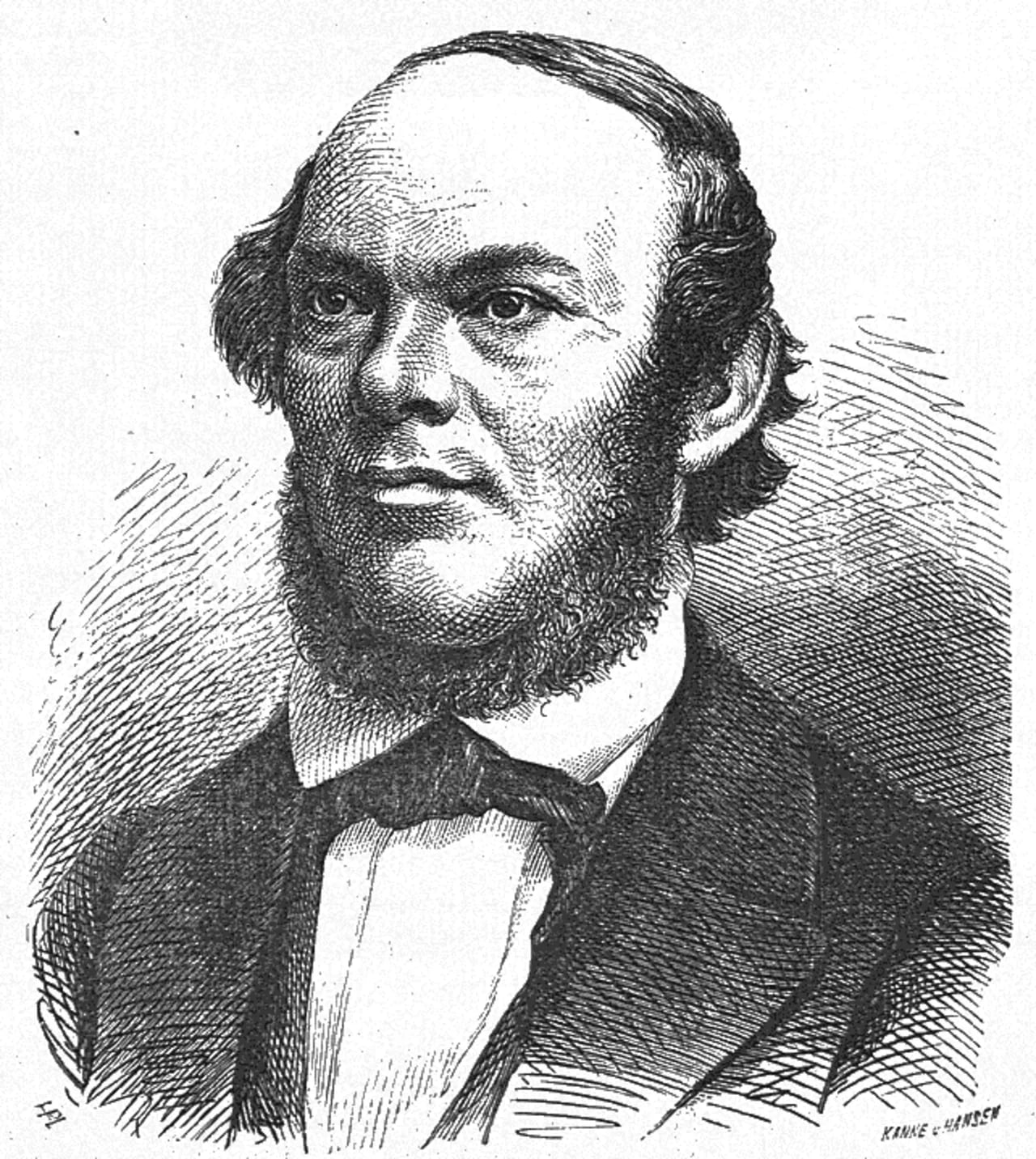 Porträt von Marcus Jacob Monrad (1816–1897) – Gedenkseite