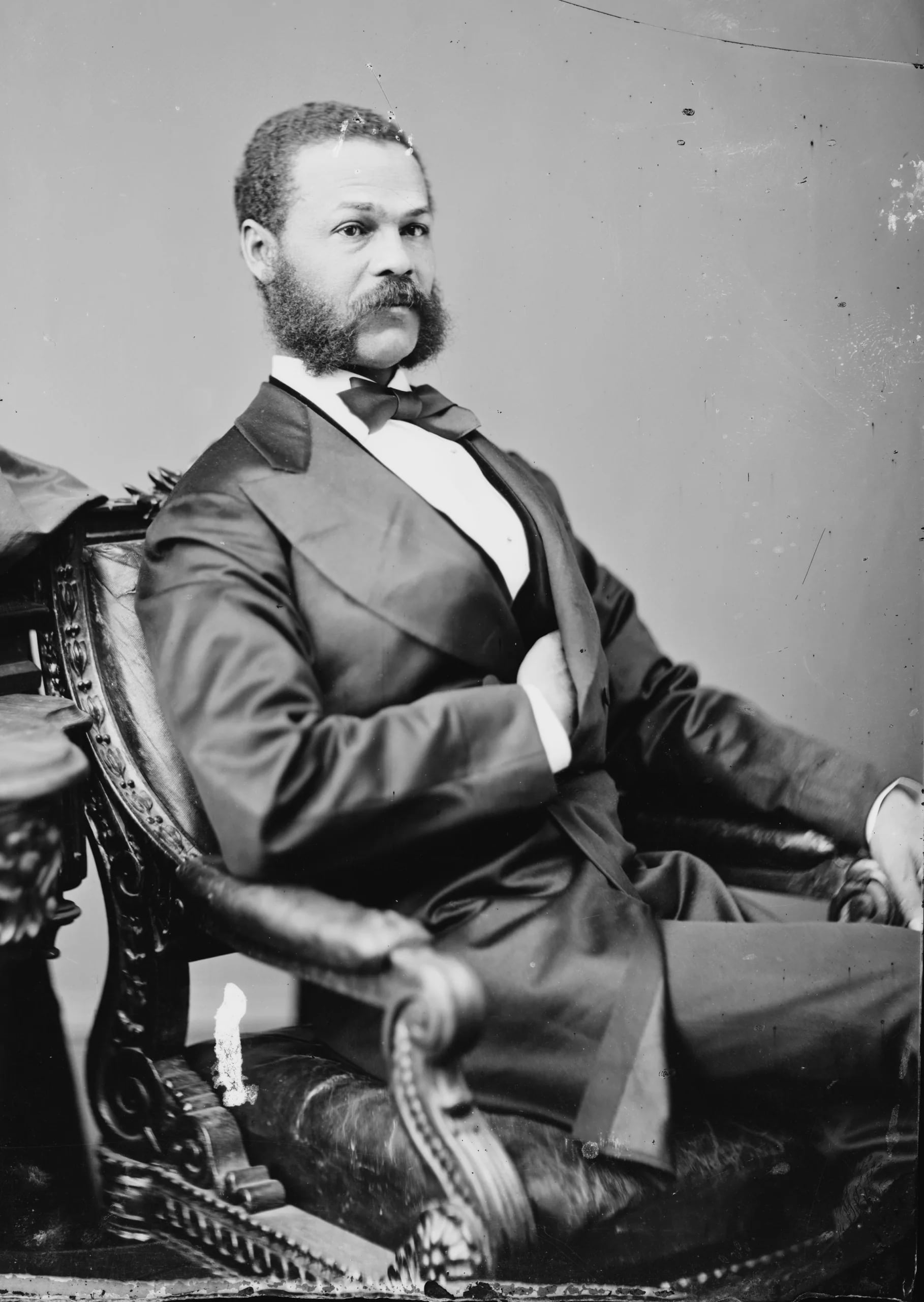Porträt von Jefferson F. Long (1836–1901) – Gedenkseite
