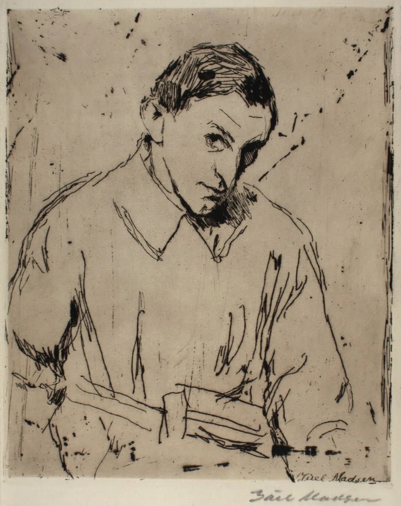 Portrait of C. Juel Madsen (1890–1923) – memorial page