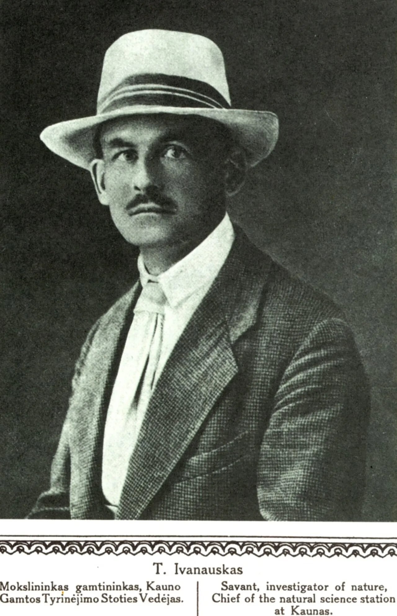 Porträt von Tadas Ivanauskas (1882–1970) – Gedenkseite