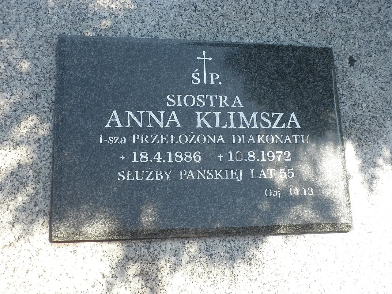 Portrait of Anna Klimsza (1886–1972) – memorial page