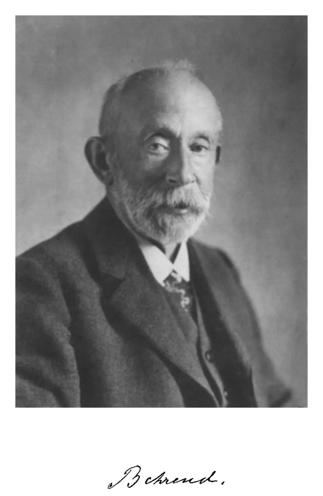 Portrait of Robert Behrend (1856–1926) – memorial page
