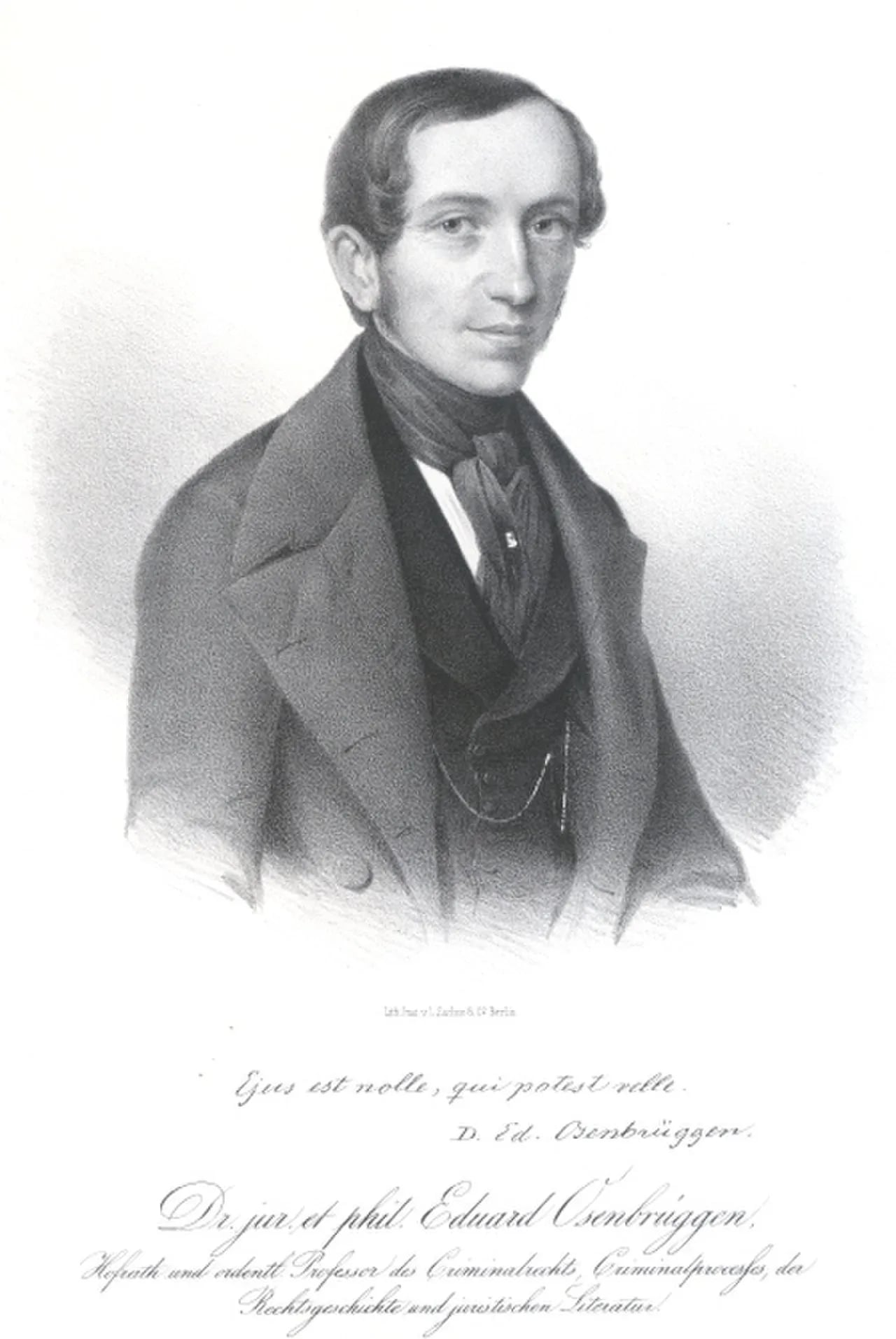 Porträt von Eduard Osenbrüggen (1809–1879) – Gedenkseite