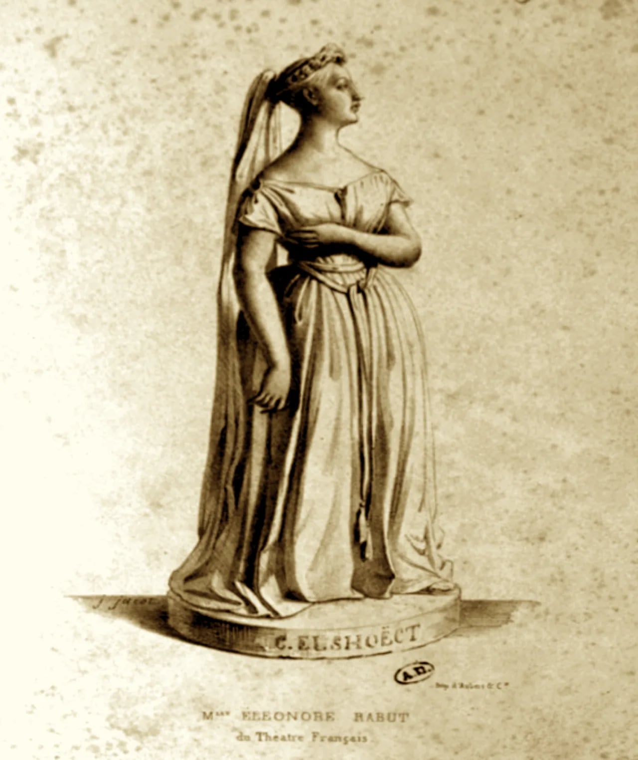 Porträt von Éléonore Rabut (1819–1894) – Gedenkseite