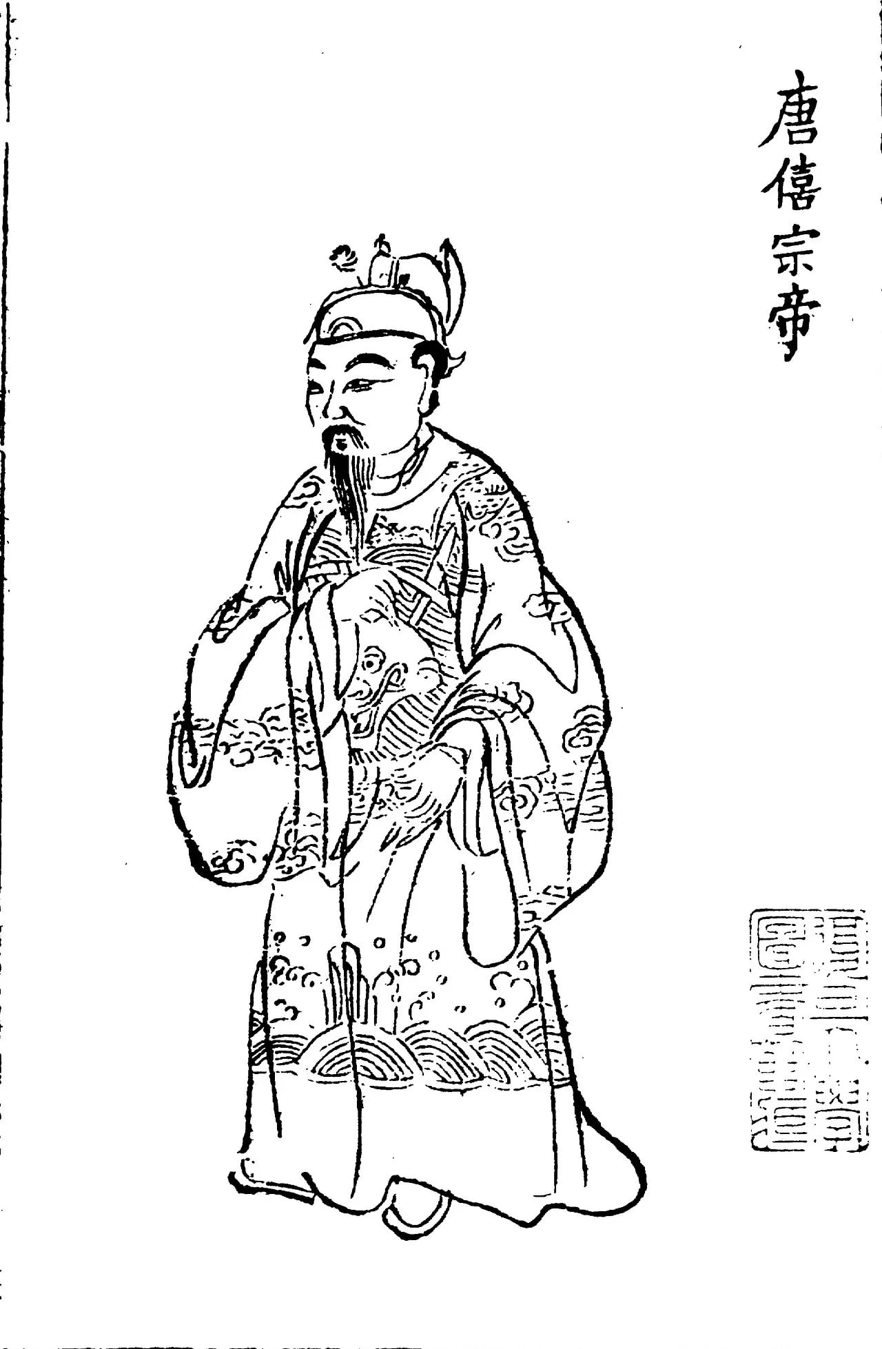 Portrait of Xizong von Tang (862–888) – memorial page