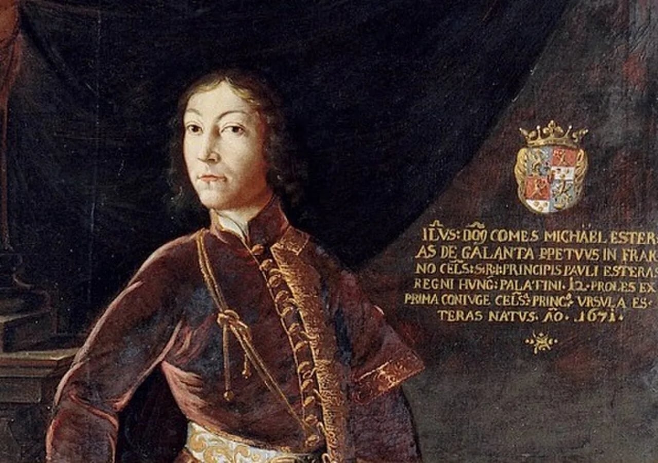 Porträt von Michael I. Esterházy de Galantha (1671–1721) – Gedenkseite
