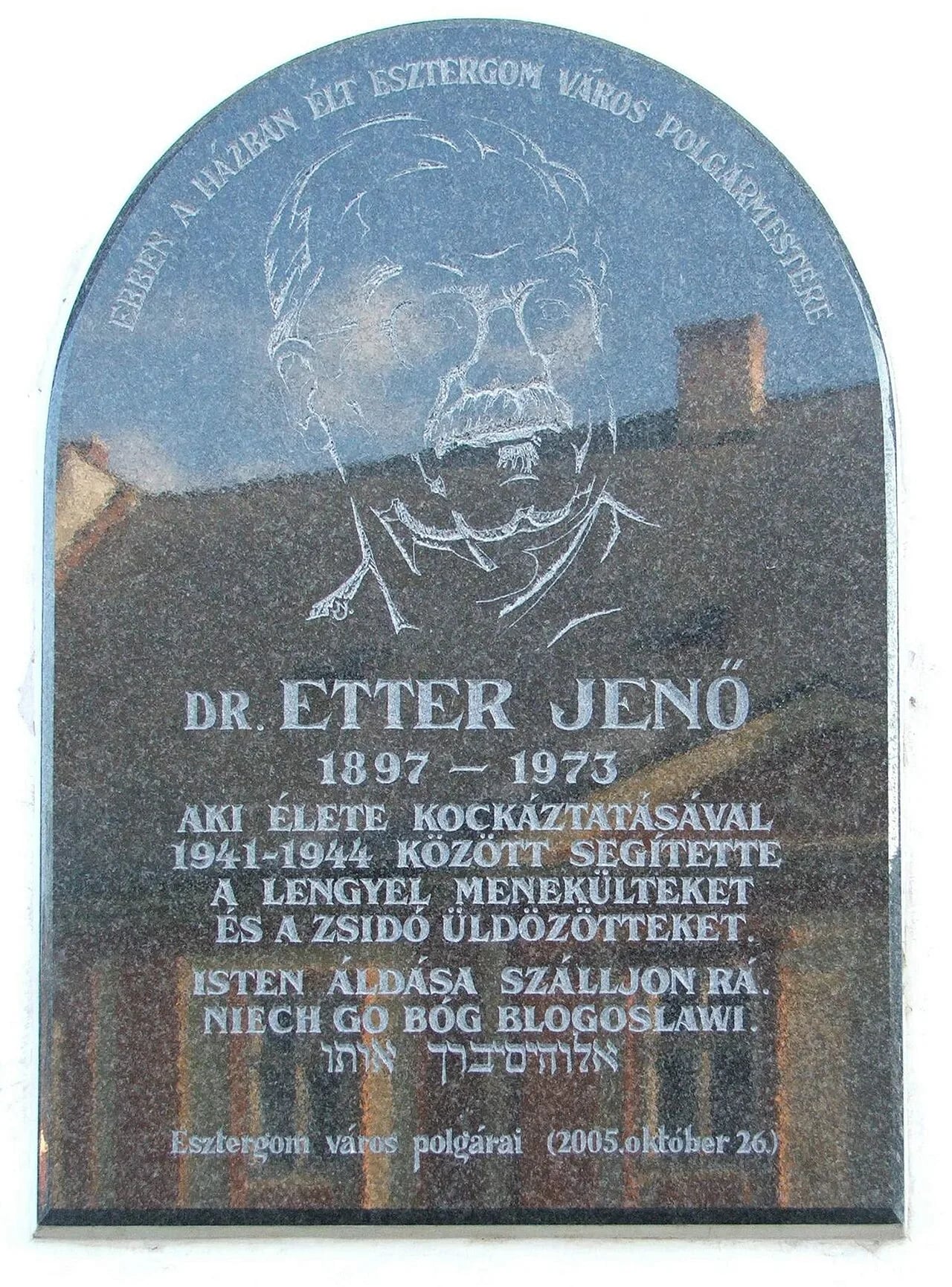 Portrait of Jenő Etter (1897–1973) – memorial page
