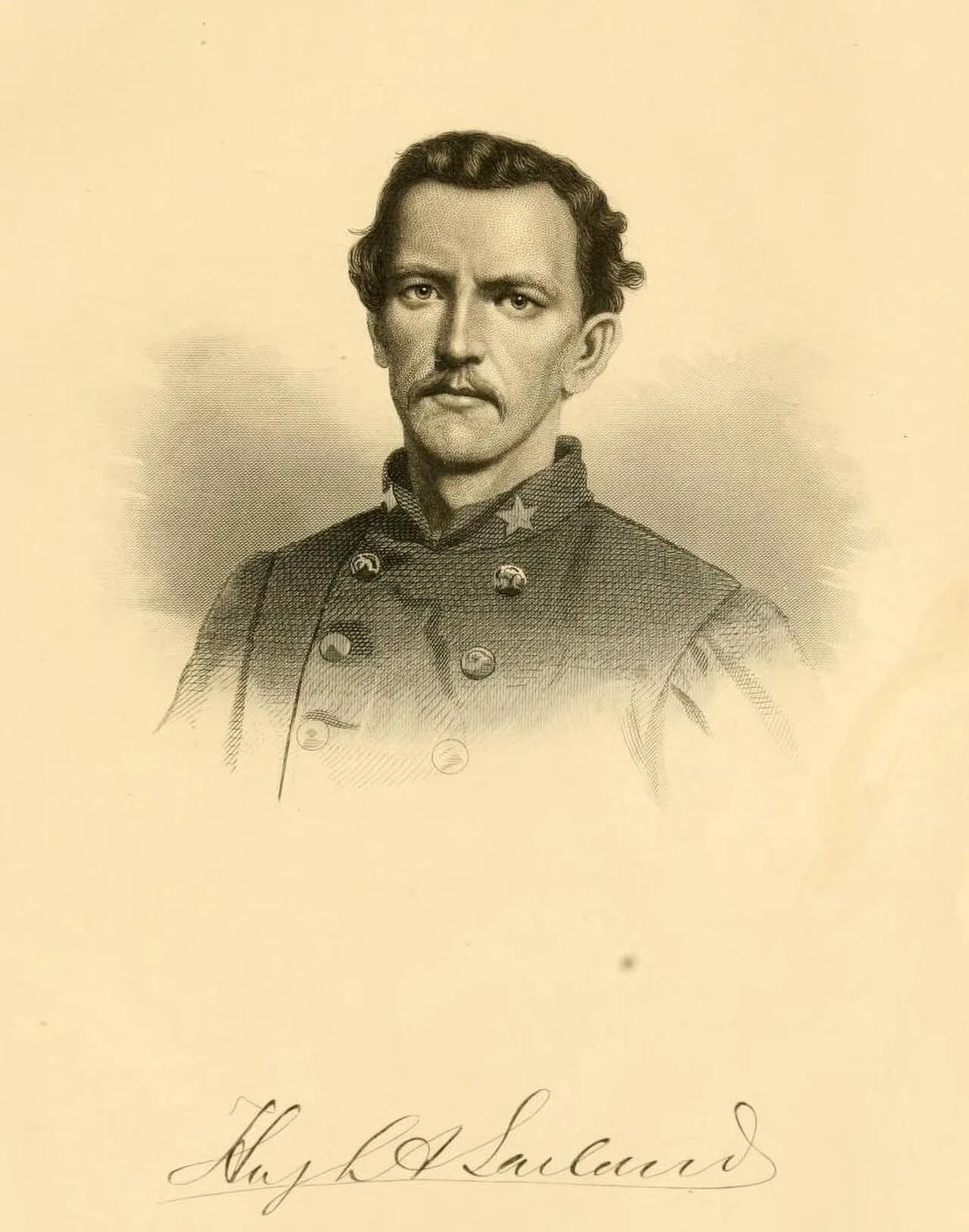 Porträt von Hugh Alfred Garland Jr. (1837–1864) – Gedenkseite