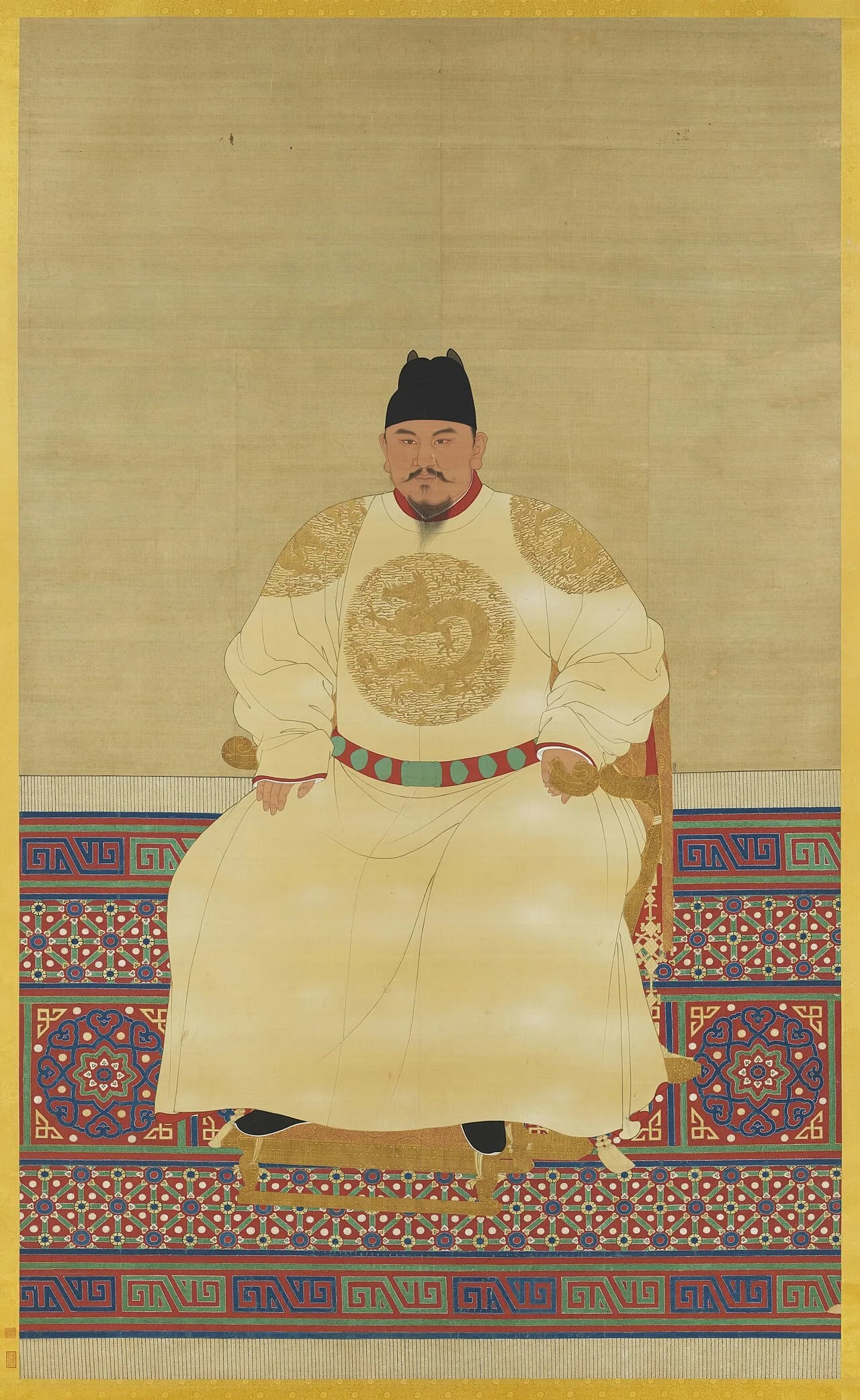 Porträt von Hongwu (1328–1398) – Gedenkseite