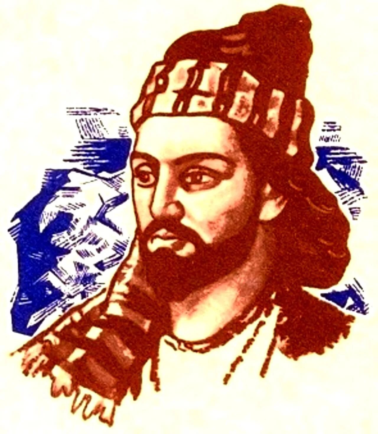 Porträt von Molla Pənah Vaqif (1717–1797) – Gedenkseite