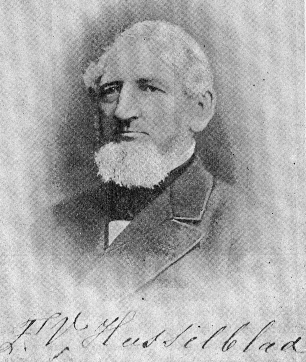 Porträt von Fritz Hasselblad (1816–1893) – Gedenkseite