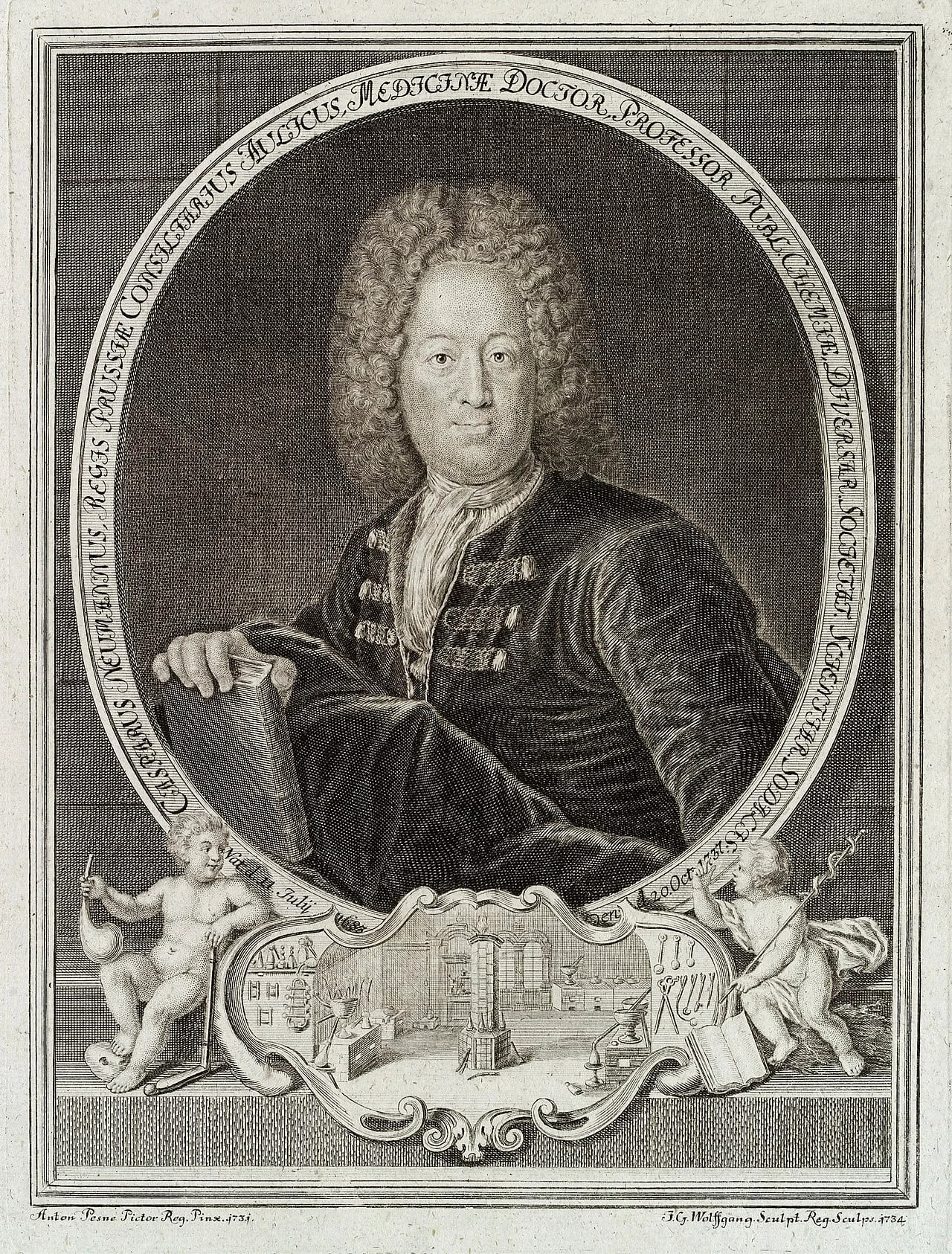 Portrait of Caspar Neumann (1683–1737) – memorial page