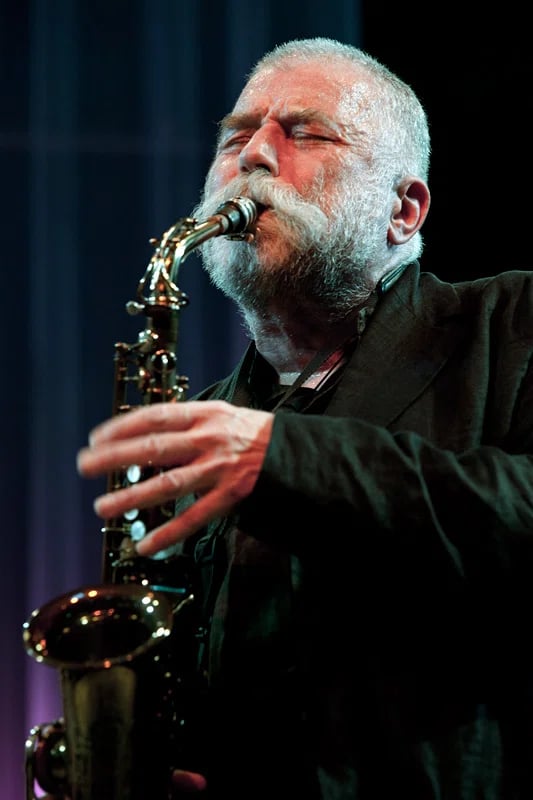 Portrait of Peter Brötzmann (1941–2023) – memorial page