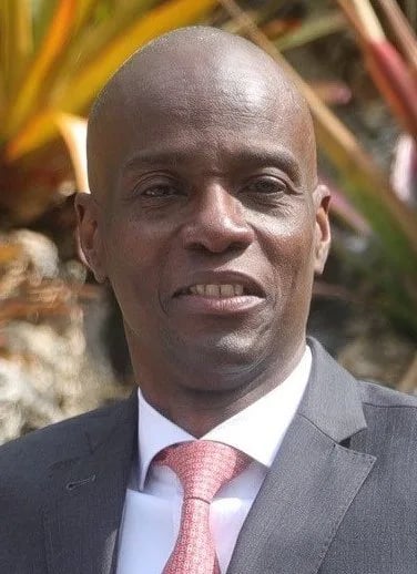 Porträt von Jovenel Moïse (1968–2021) – Gedenkseite