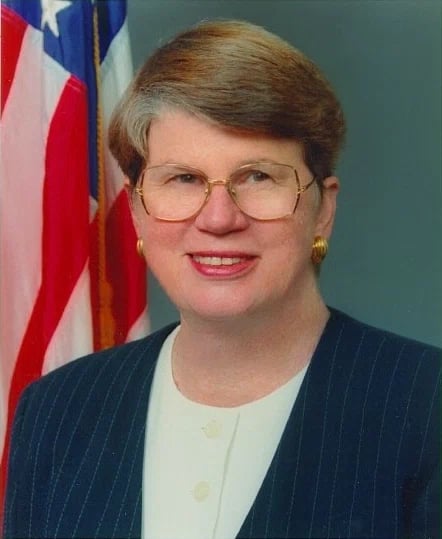 Porträt von Janet Reno (1938–2016) – Gedenkseite