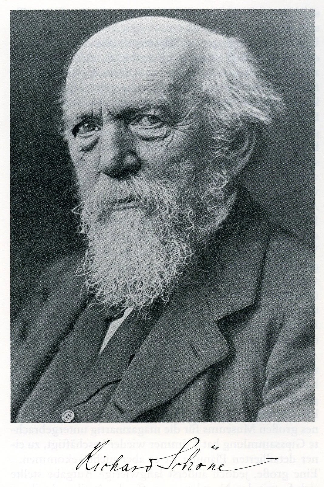 Portrait of Richard Schöne (1840–1922) – memorial page