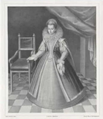 Porträt von Anna Marie, Prinzessin von und zu Liechtenstein (1597–1640) – Gedenkseite