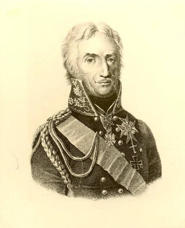 Porträt von Johann Friedrich Karl II. von Alvensleben (1778–1831) – Gedenkseite