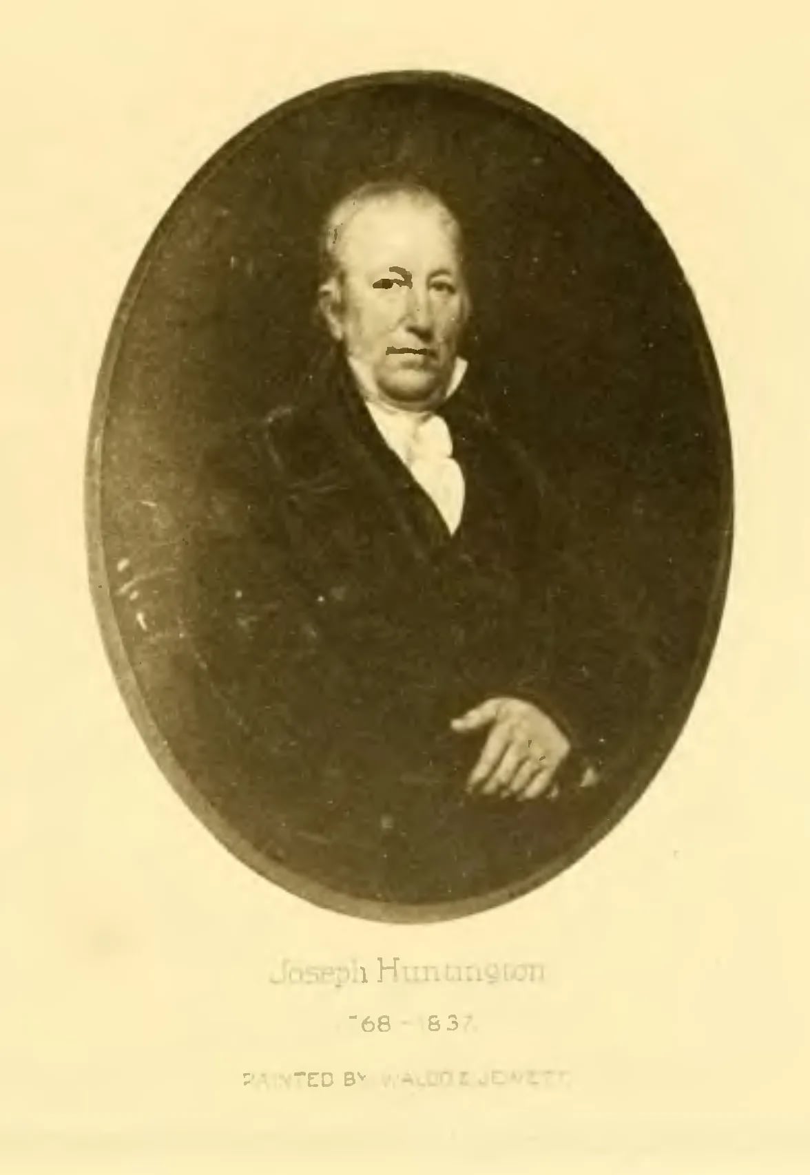 Porträt von Joseph Huntington (1768–1837) – Gedenkseite