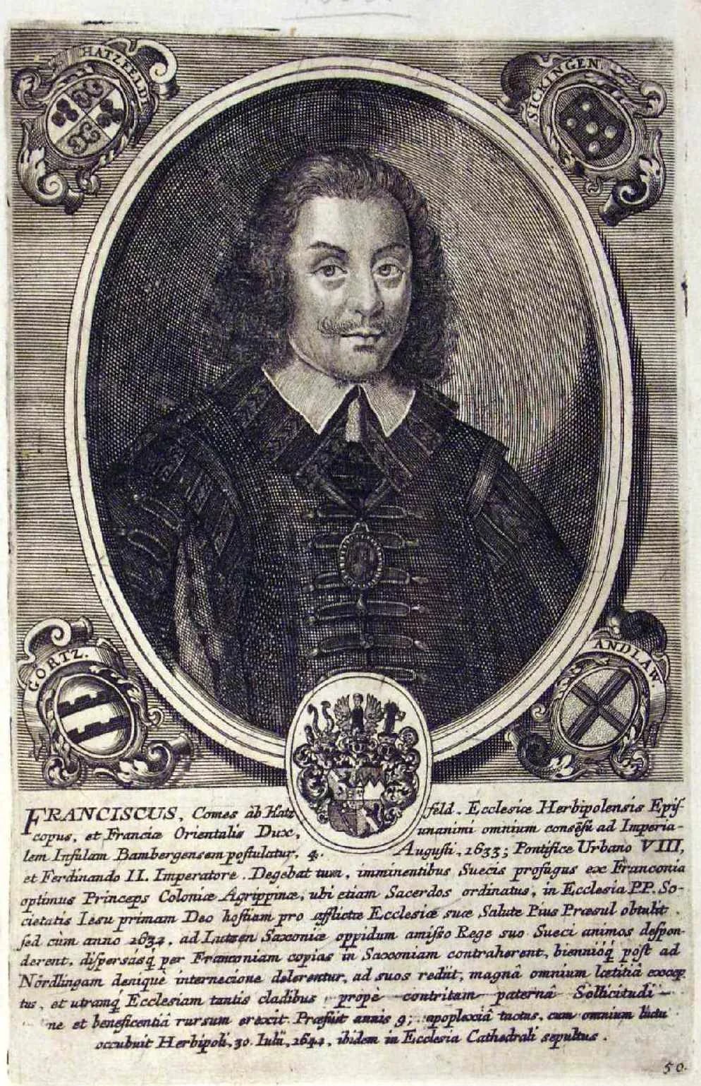 Portrait of Franz von Hatzfeld (1596–1642) – memorial page