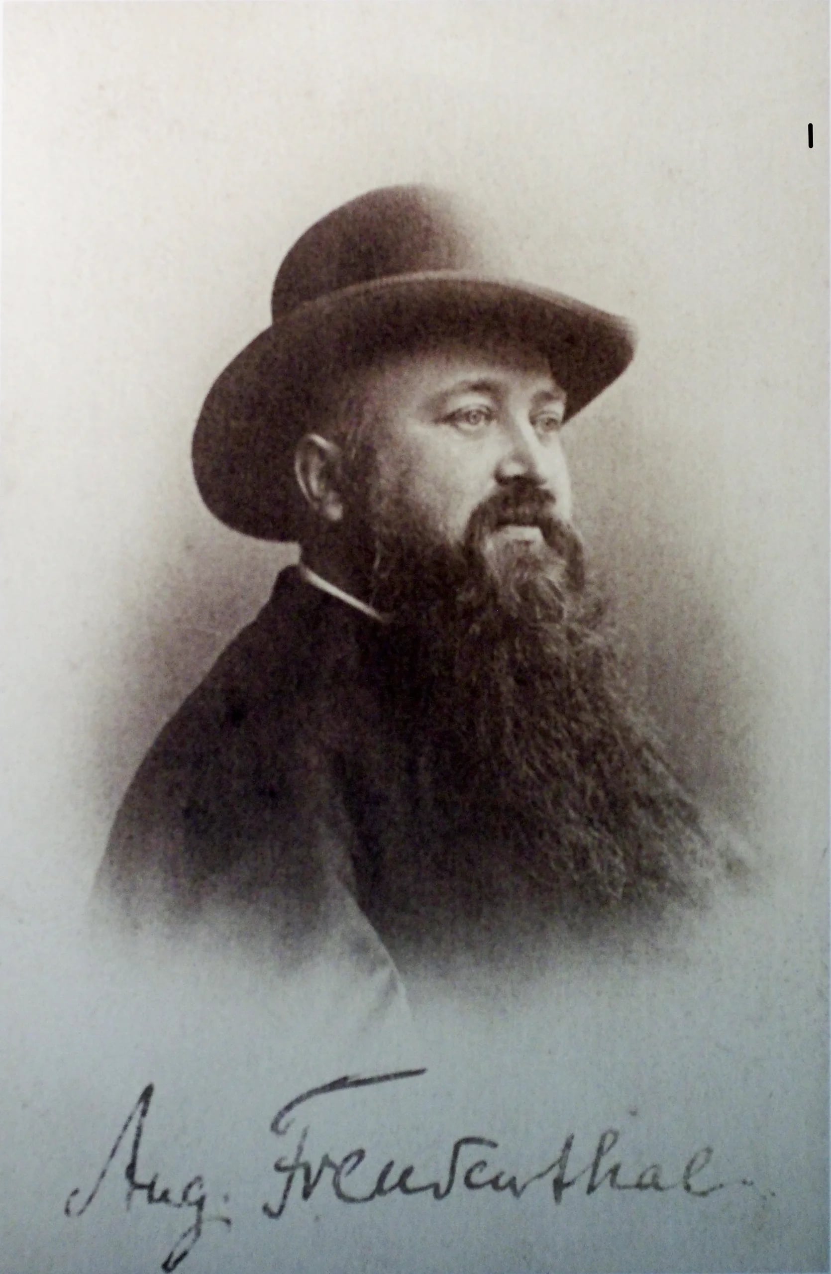 Portrait of August Freudenthal (1851–1898) – memorial page