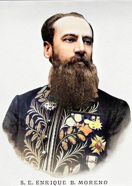 Porträt von Enrique B. Moreno (1846–1923) – Gedenkseite