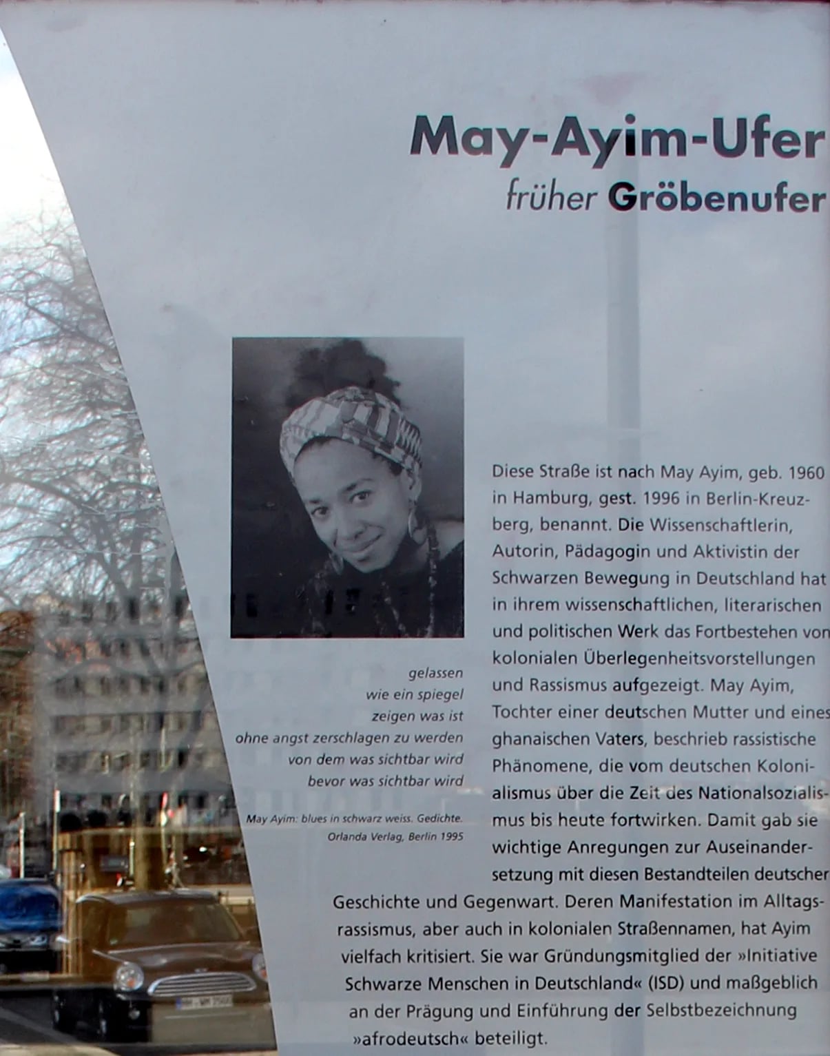 Porträt von May Ayim (1960–1996) – Gedenkseite