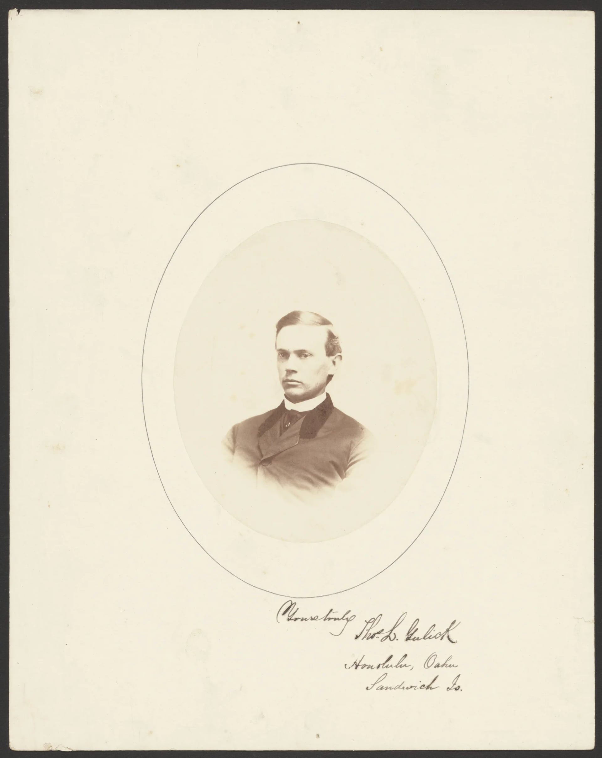 Porträt von Thomas Lafron Gulick (1839–1904) – Gedenkseite