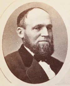 Portrait of Benjamin Franklin Wing (1822–1898) – memorial page