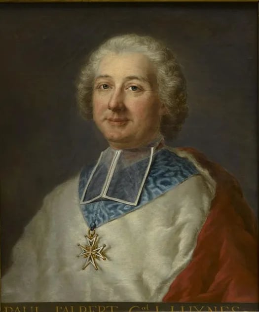 Porträt von Paul d'Albert de Luynes (1703–1788) – Gedenkseite