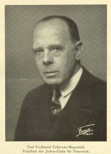 Porträt von Graf Ferdinand von Colloredo-Mannsfeld (1878–1967) – Gedenkseite