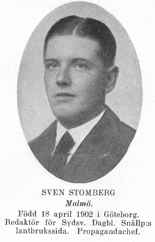 Porträt von Sven Stomberg (1902–1982) – Gedenkseite