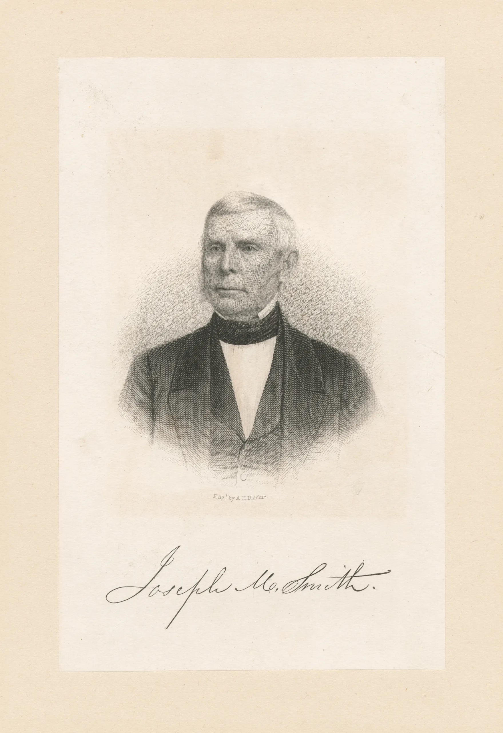 Porträt von Joseph Mather Smith (1789–1866) – Gedenkseite