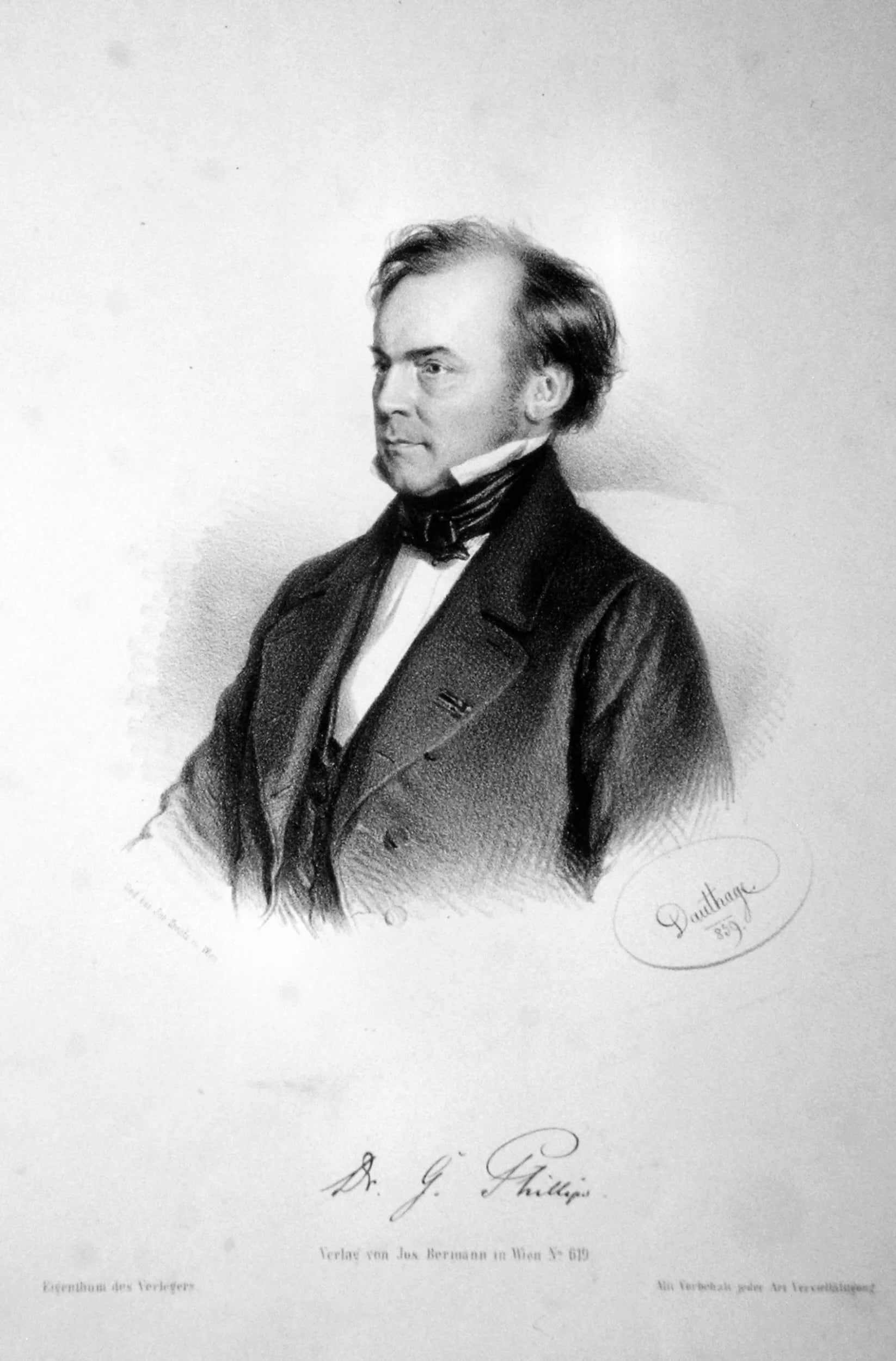 Portrait of Georg Phillips (1804–1872) – memorial page