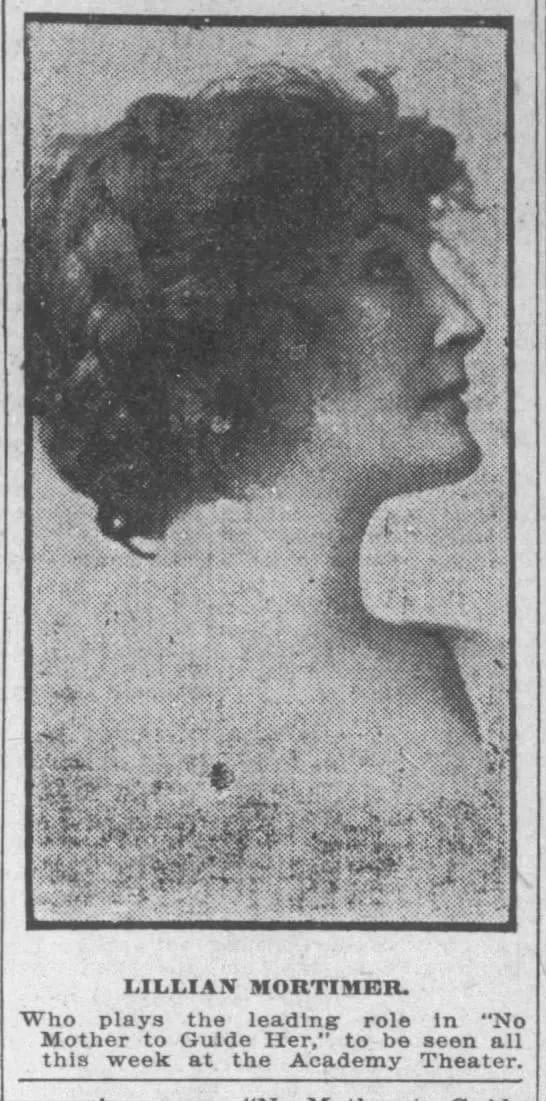 Porträt von Lillian Mortimer (1873–1946) – Gedenkseite
