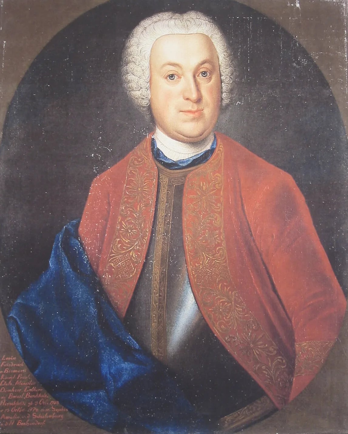 Porträt von Levin-Friedrich von Bismarck (1703–1774) – Gedenkseite
