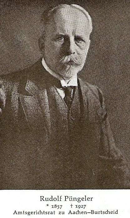 Porträt von Rudolf Püngeler (1857–1927) – Gedenkseite