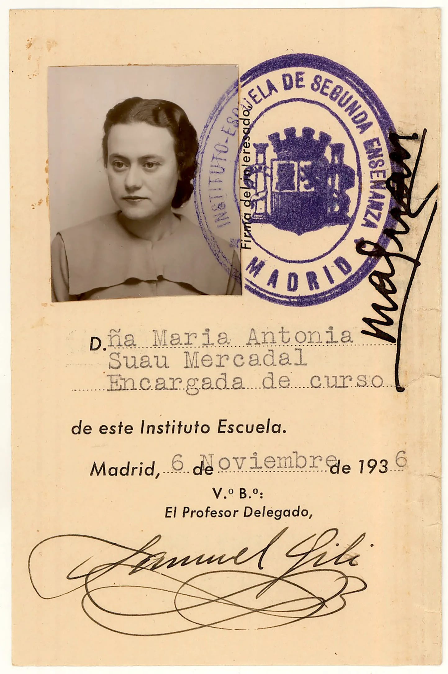 Portrait of Antonia Suau Mercadal (1908–2003) – memorial page