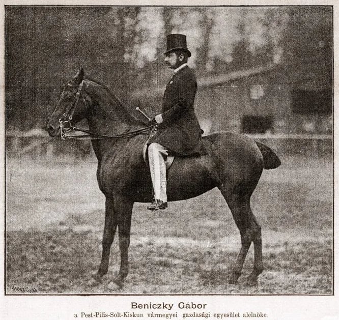 Porträt von Gábor Beniczky (1852–1894) – Gedenkseite