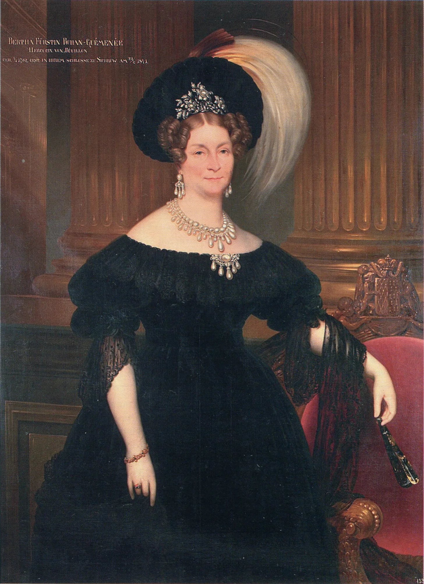 Porträt von Princess Berthe de Rohan-Guéméné (1782–1841) – Gedenkseite