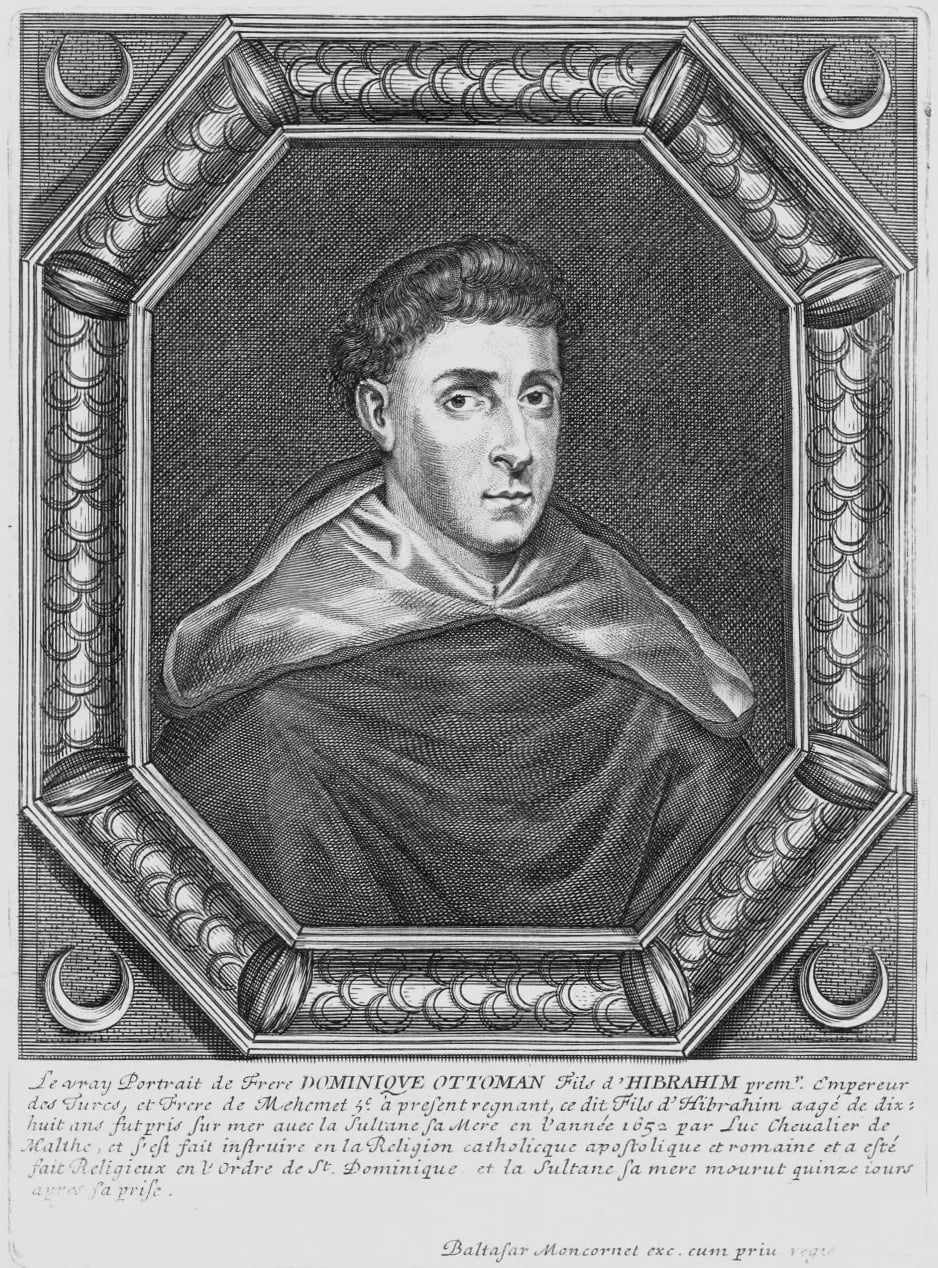 Porträt von Domenico Ottomano (1642–1676) – Gedenkseite