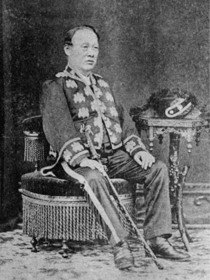 Portrait of Ōgimachisanjō Sanenaru (1820–1909) – memorial page
